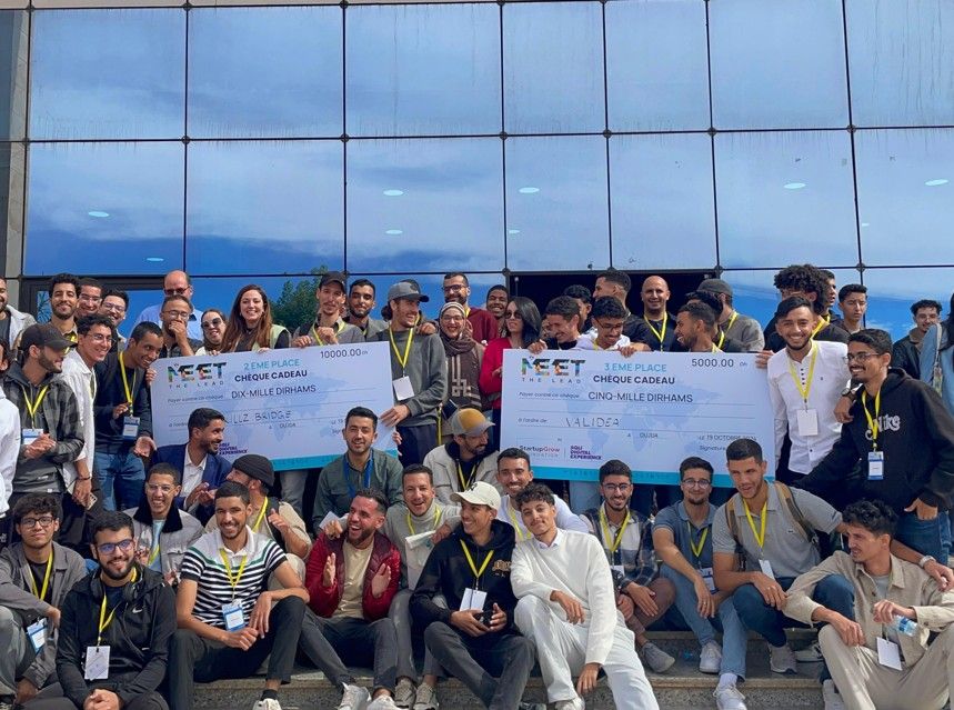 Zone01 Oujda engineers at Meet the Lead hackathon